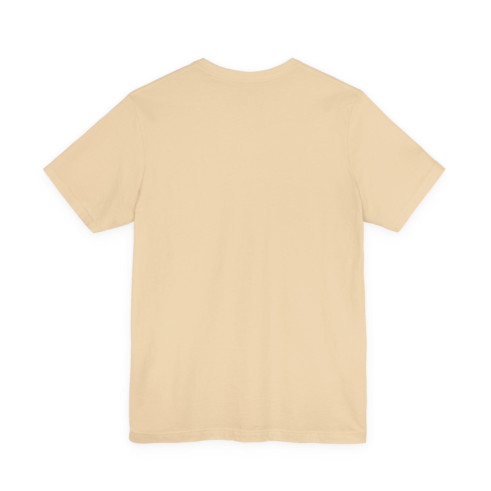 Beige t-shirt on a white background