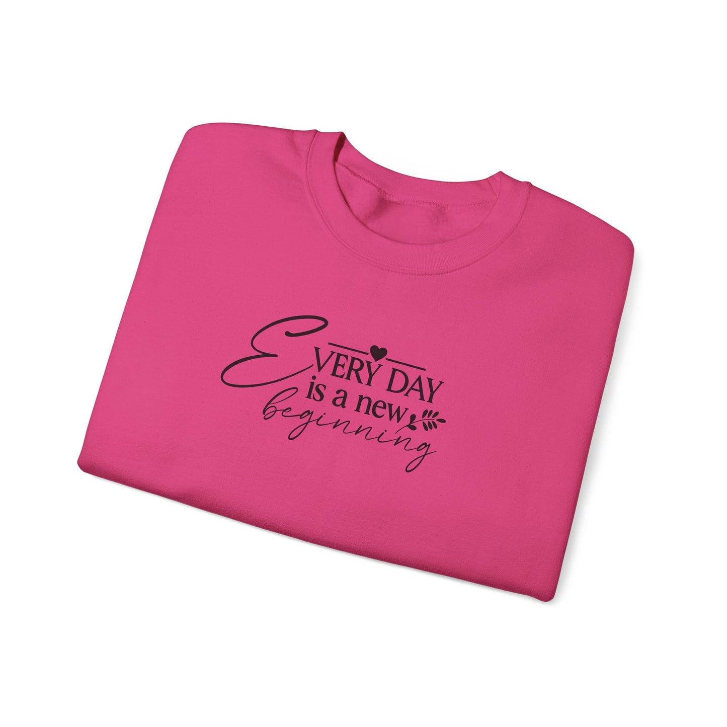 Everyday Is A New Beginning, Signature Sleeve, Motivational Sweater, Crewneck, inspiration, Back To School, Gifts for Her