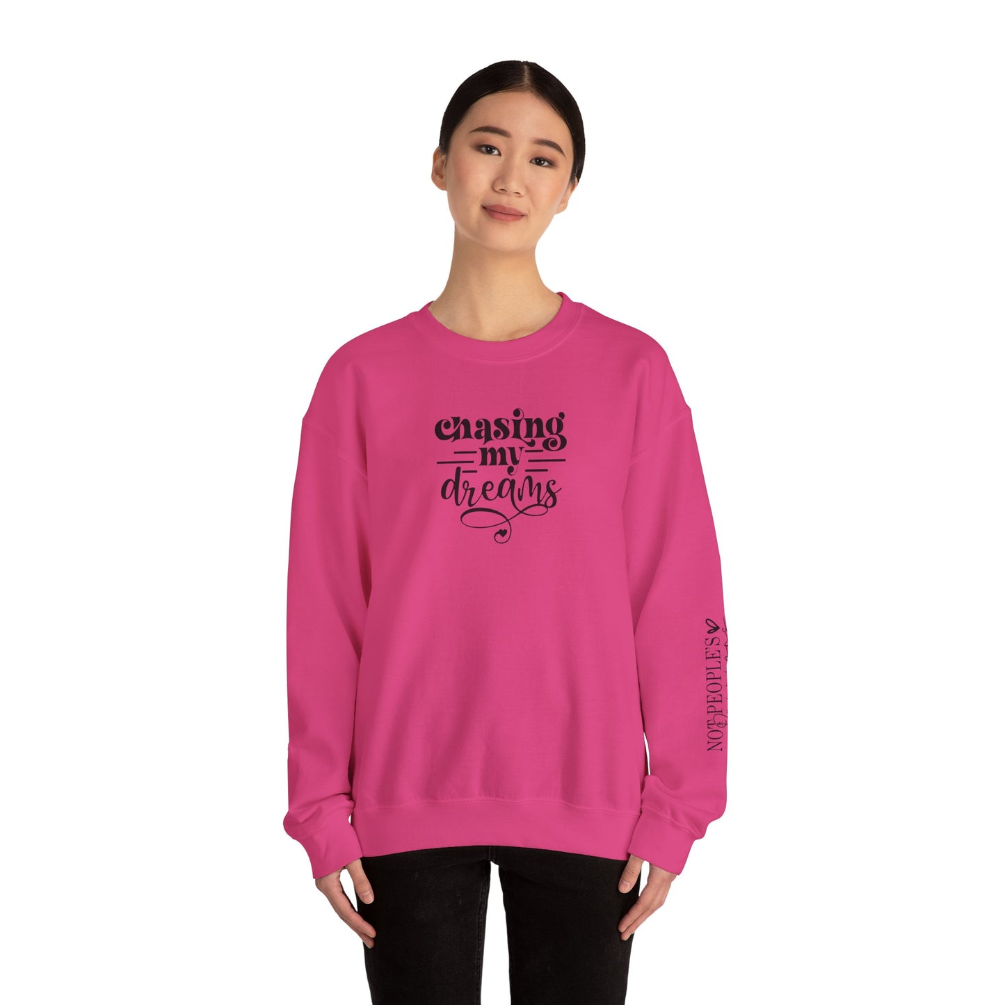 Chasing My Dreams, Signature Sleeve Sweater, Motivational Sweater, Inspirational Crewneck, Goals, Dreams, Back To School, Gifts for Her