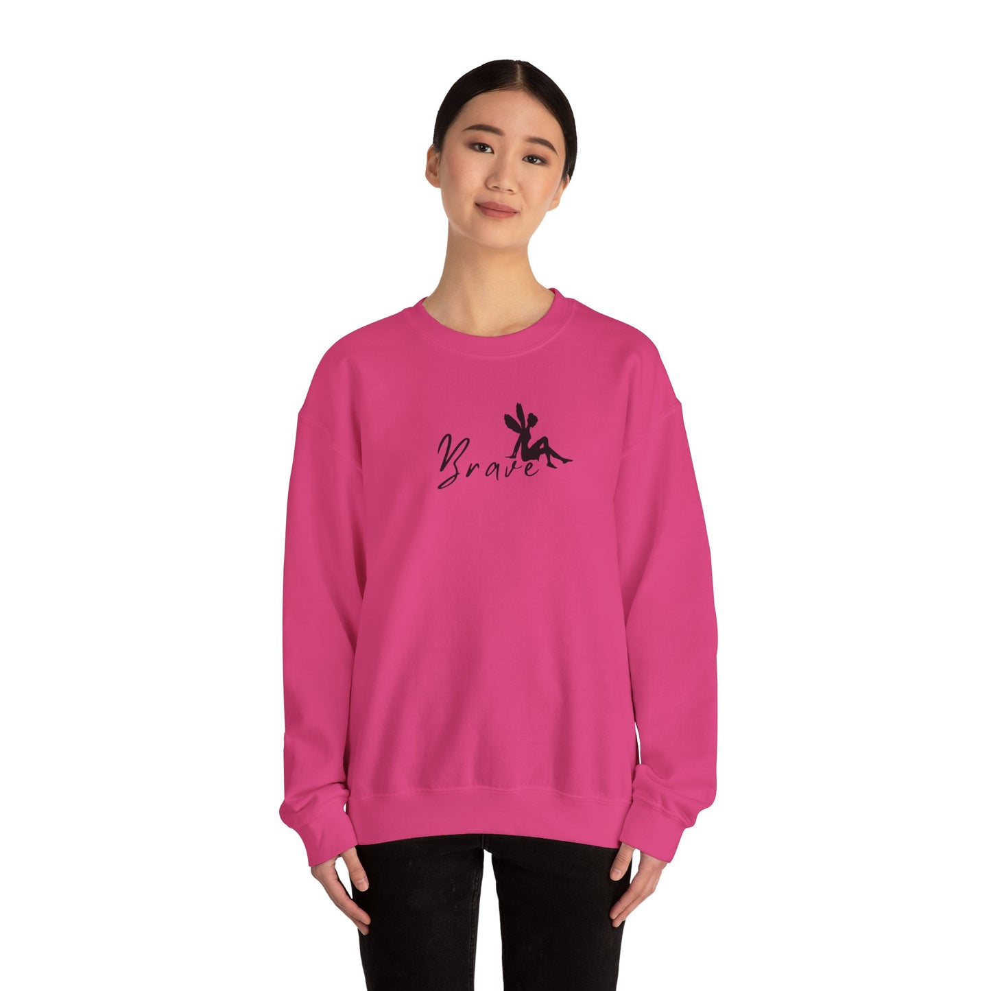 BRAVE, Be Brave, Fairy, Fairytales, Dreams Come True, Gifts for Her, Girlies, Tinker Bell, SUPER COMFY Crewneck, Trendy