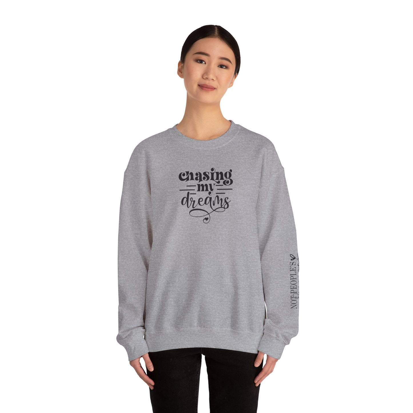 Chasing My Dreams, Signature Sleeve Sweater, Motivational Sweater, Inspirational Crewneck, Goals, Dreams, Back To School, Gifts for Her