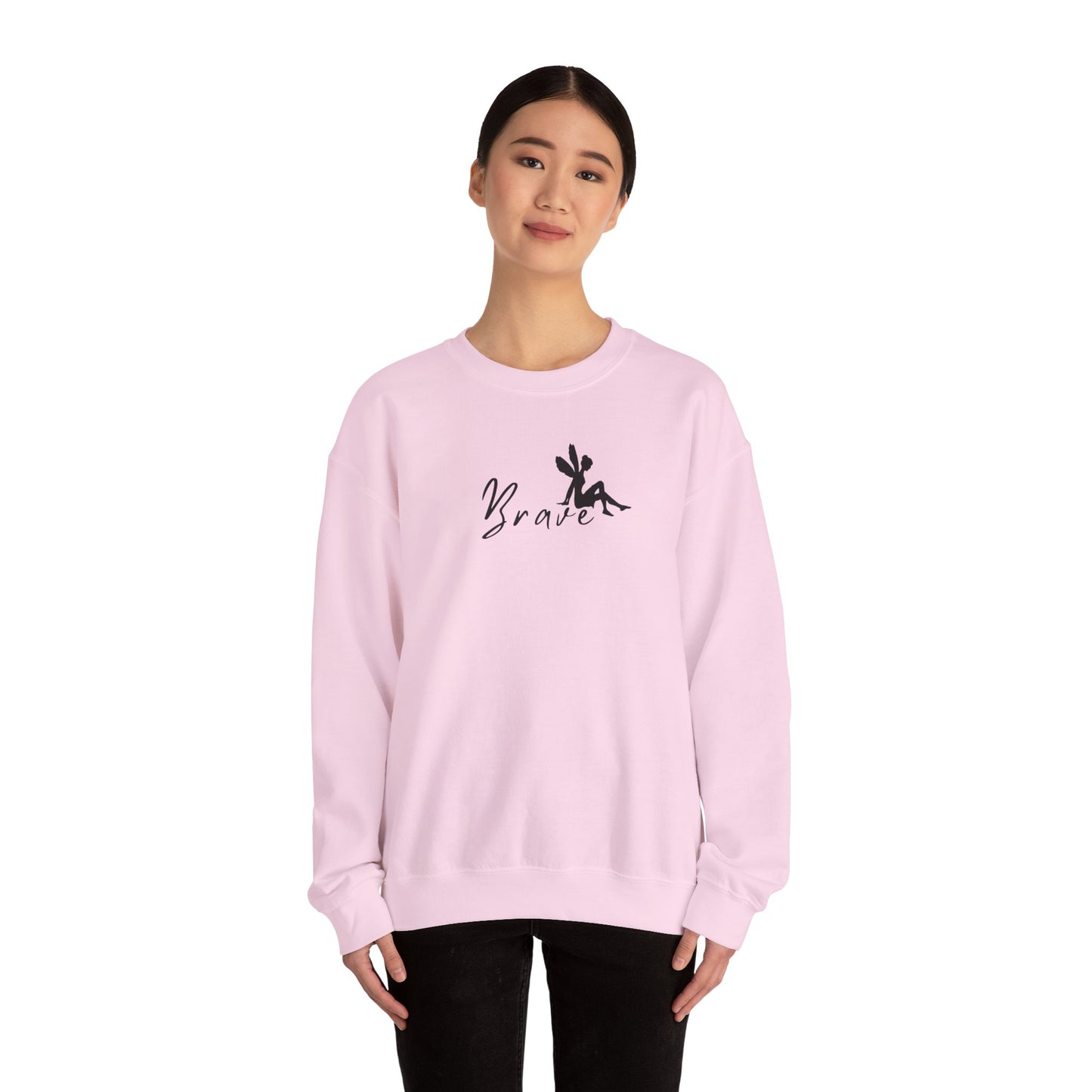 BRAVE, Be Brave, Fairy, Fairytales, Dreams Come True, Gifts for Her, Girlies, Tinker Bell, SUPER COMFY Crewneck, Trendy