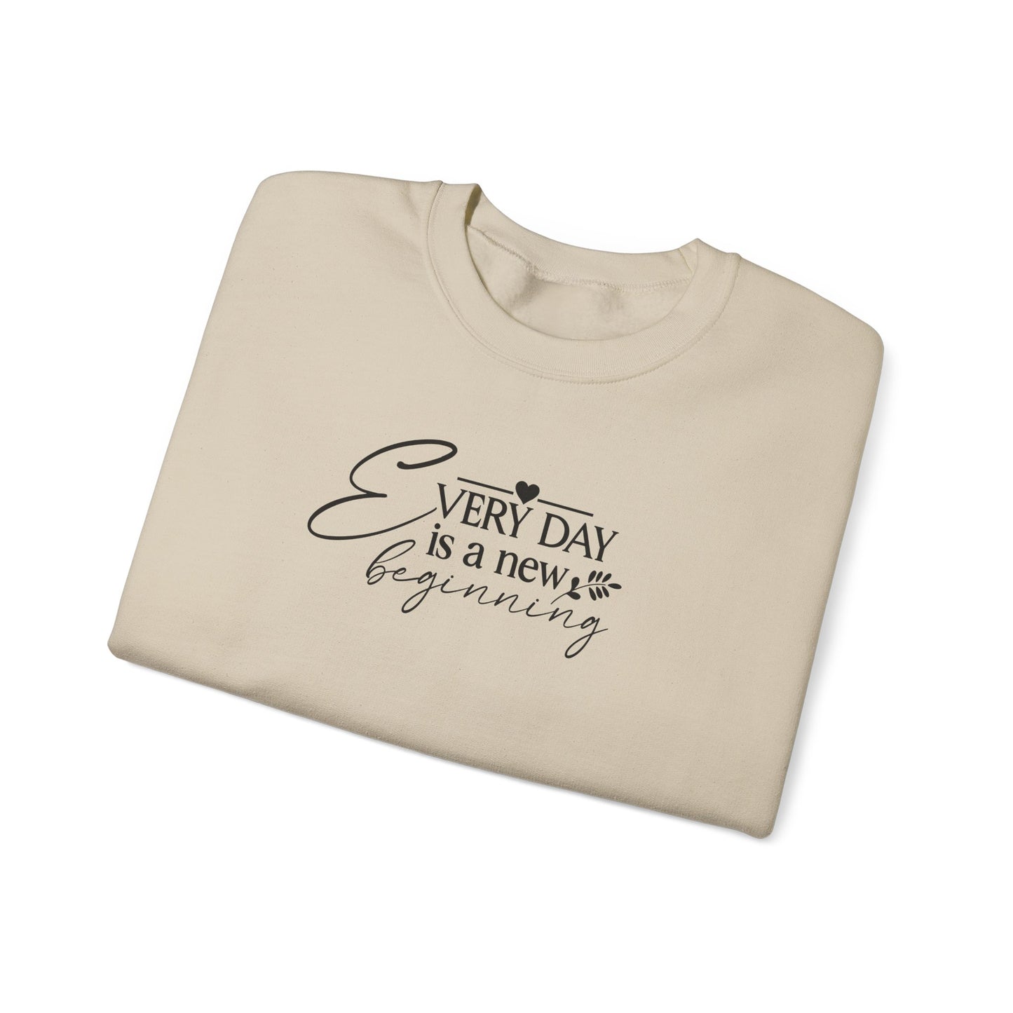 Everyday Is A New Beginning, Signature Sleeve, Motivational Sweater, Crewneck, inspiration, Back To School, Gifts for Her