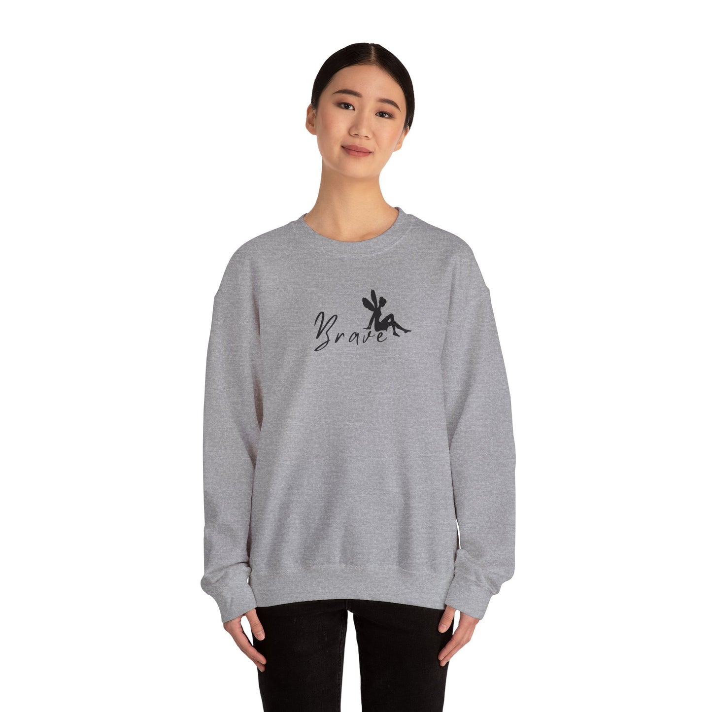 BRAVE, Be Brave, Fairy, Fairytales, Dreams Come True, Gifts for Her, Girlies, Tinker Bell, SUPER COMFY Crewneck, Trendy