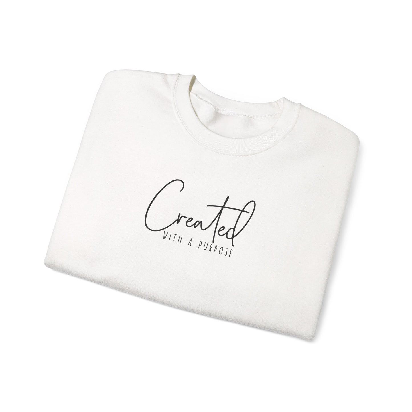 Created With A Purpose, You are Worthy, Front and Back, Crewneck sweat, Motivational, Inspiration, God is Good, God, Purpose, Super Comfy,