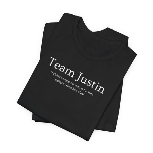 Team Justin with Quote