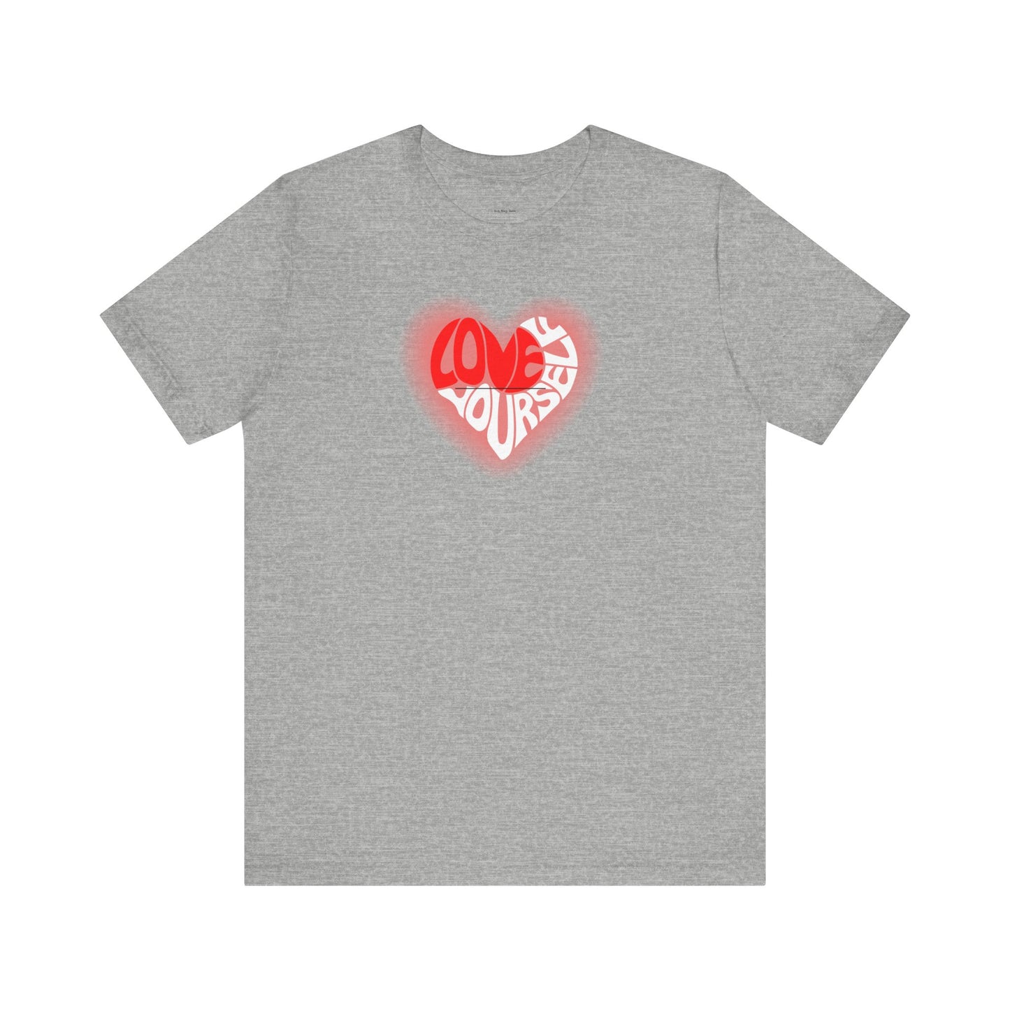 Love Yourself Heart Shirt, Love Yourself Shirt, Love Shirt, Heart Shirt, Love Tee, Soft Shirt, Cotton Tee, Valentine Day Shirt