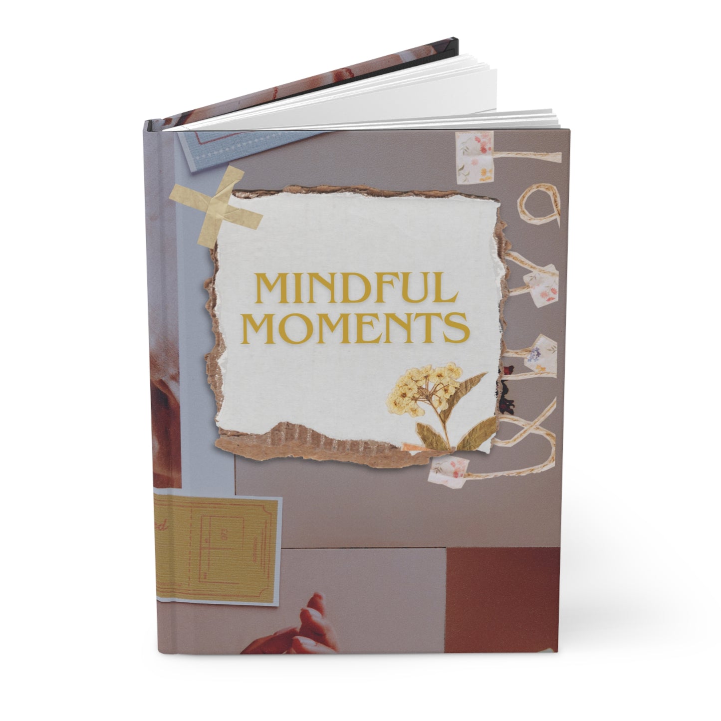 Gratitude Journal, Hardcover Lined Paper Notebook, Mindful Moment,