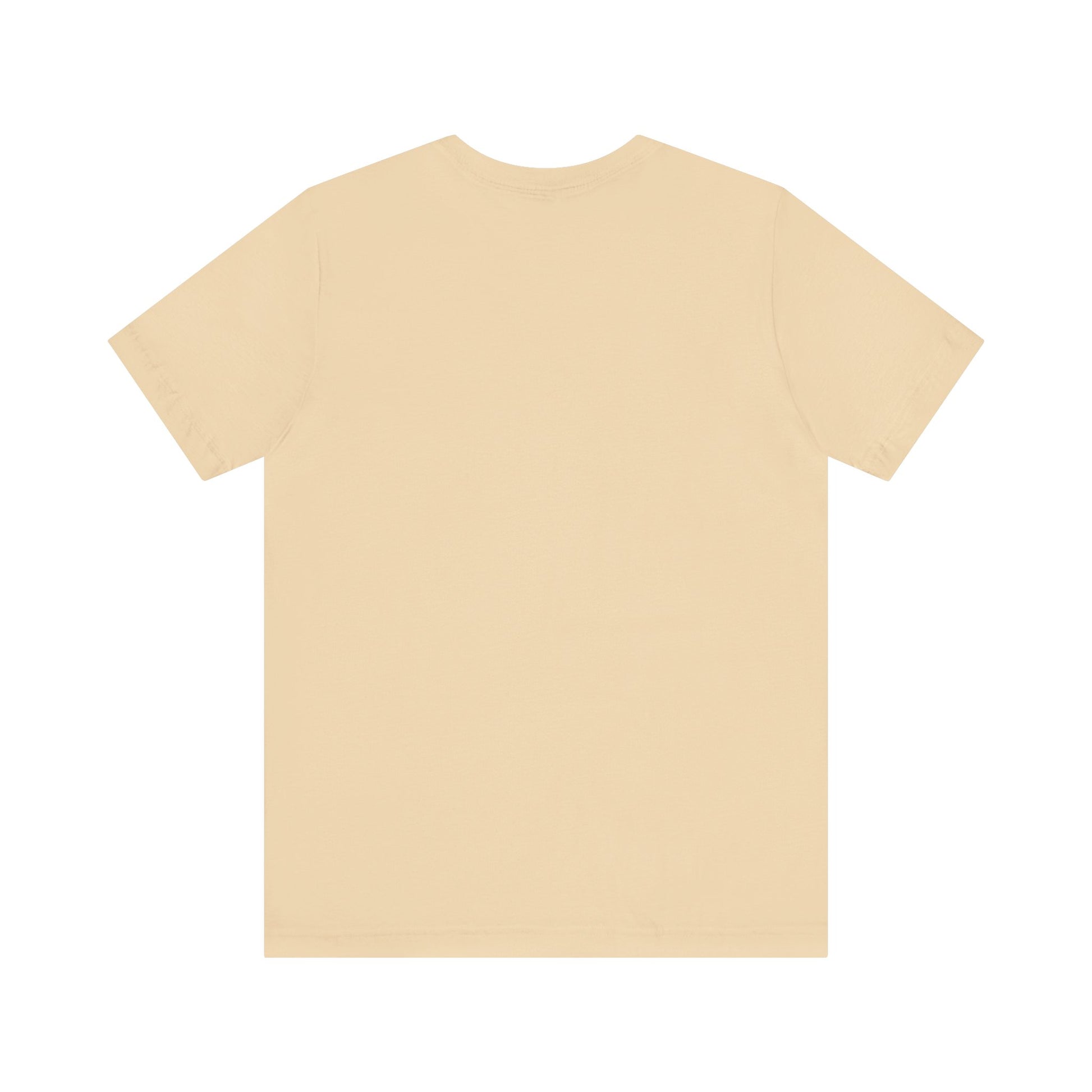Beige t-shirt on a white 
