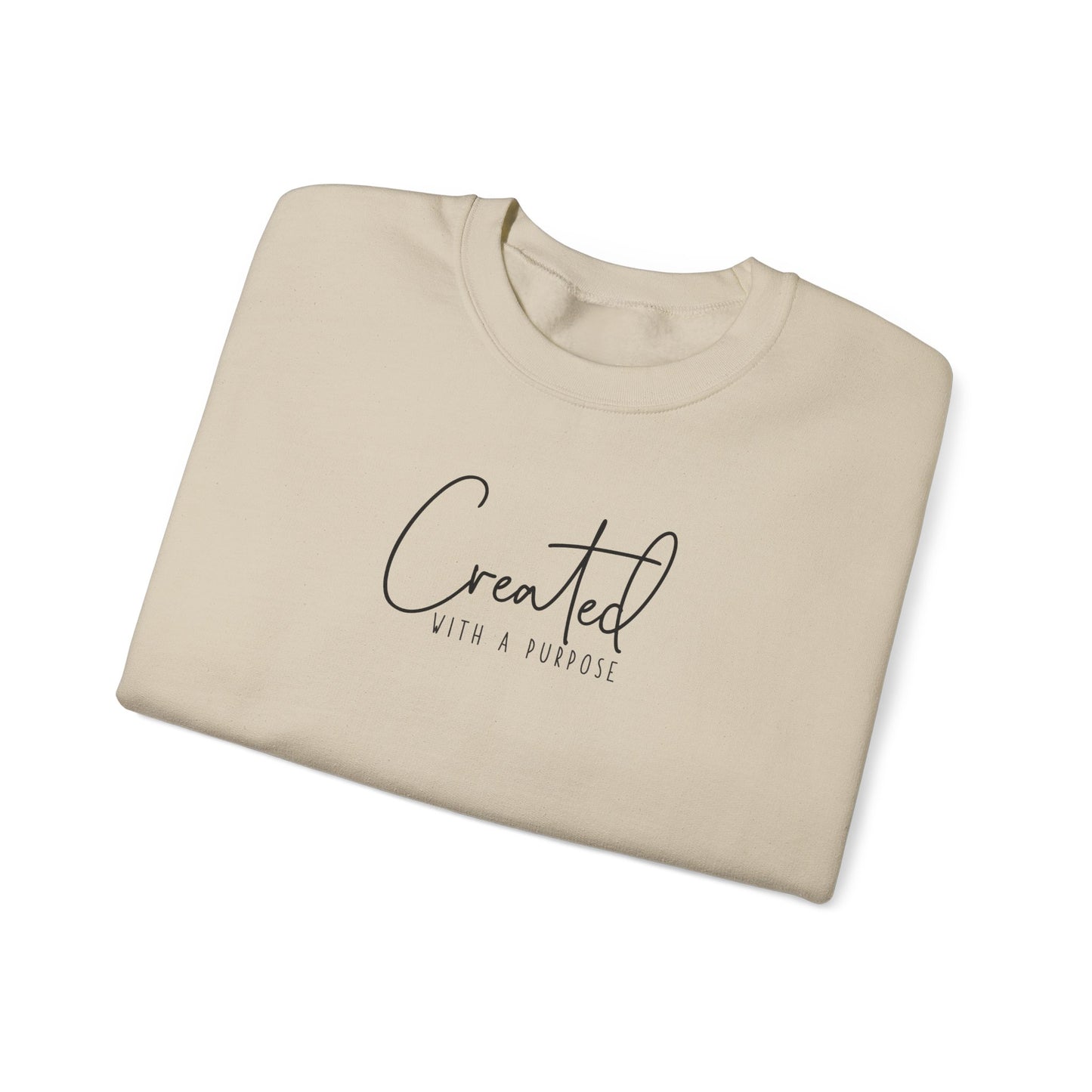 Created With A Purpose, You are Worthy, Front and Back, Crewneck sweat, Motivational, Inspiration, God is Good, God, Purpose, Super Comfy,