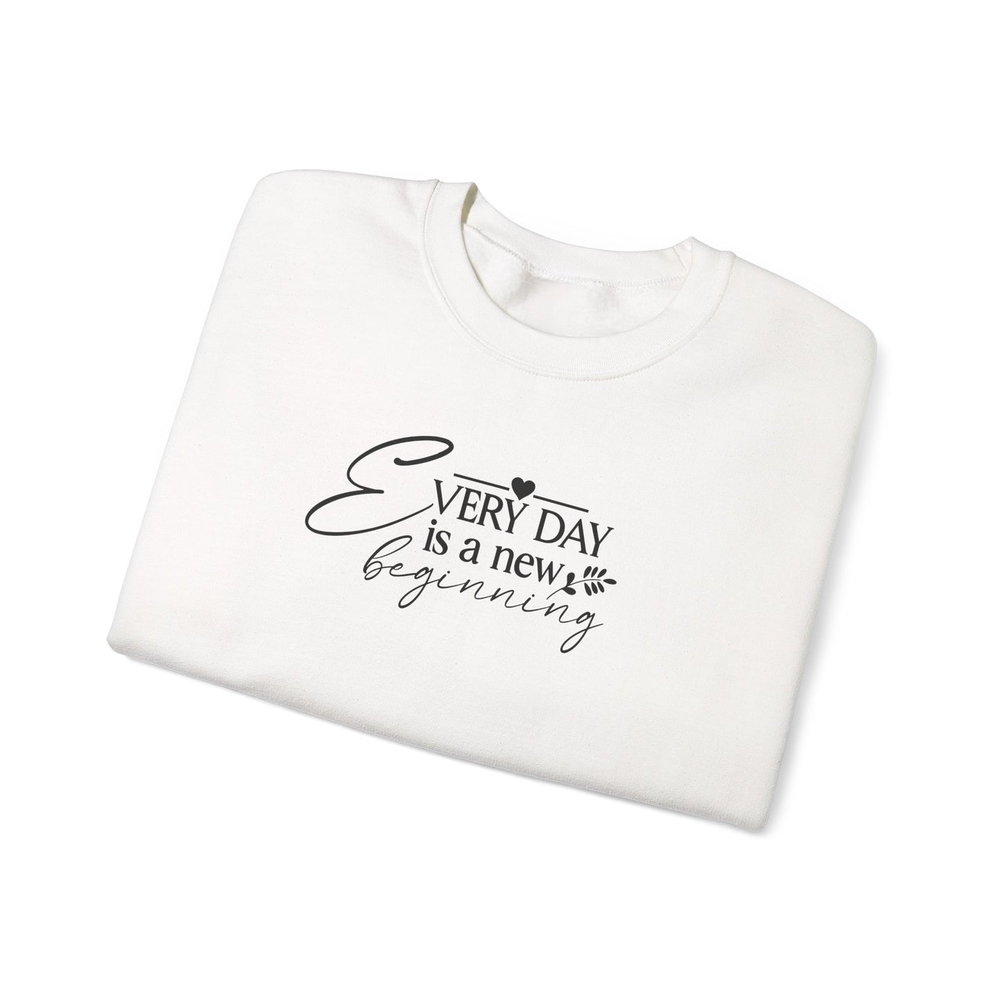 Everyday Is A New Beginning, Signature Sleeve, Motivational Sweater, Crewneck, inspiration, Back To School, Gifts for Her