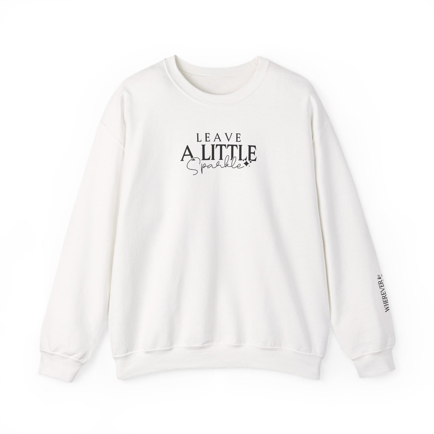 Leave a Little Sparkle, Signature Sleeve, Super Comfy, Inspirational Sweater, Motivation, happy, sparkle, Back to School, Gifts For Her