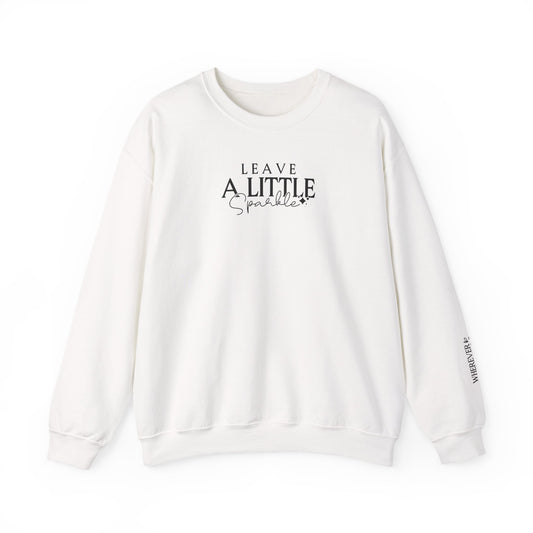 Leave a Little Sparkle, Signature Sleeve, Super Comfy, Inspirational Sweater, Motivation, happy, sparkle, Back to School, Gifts For Her