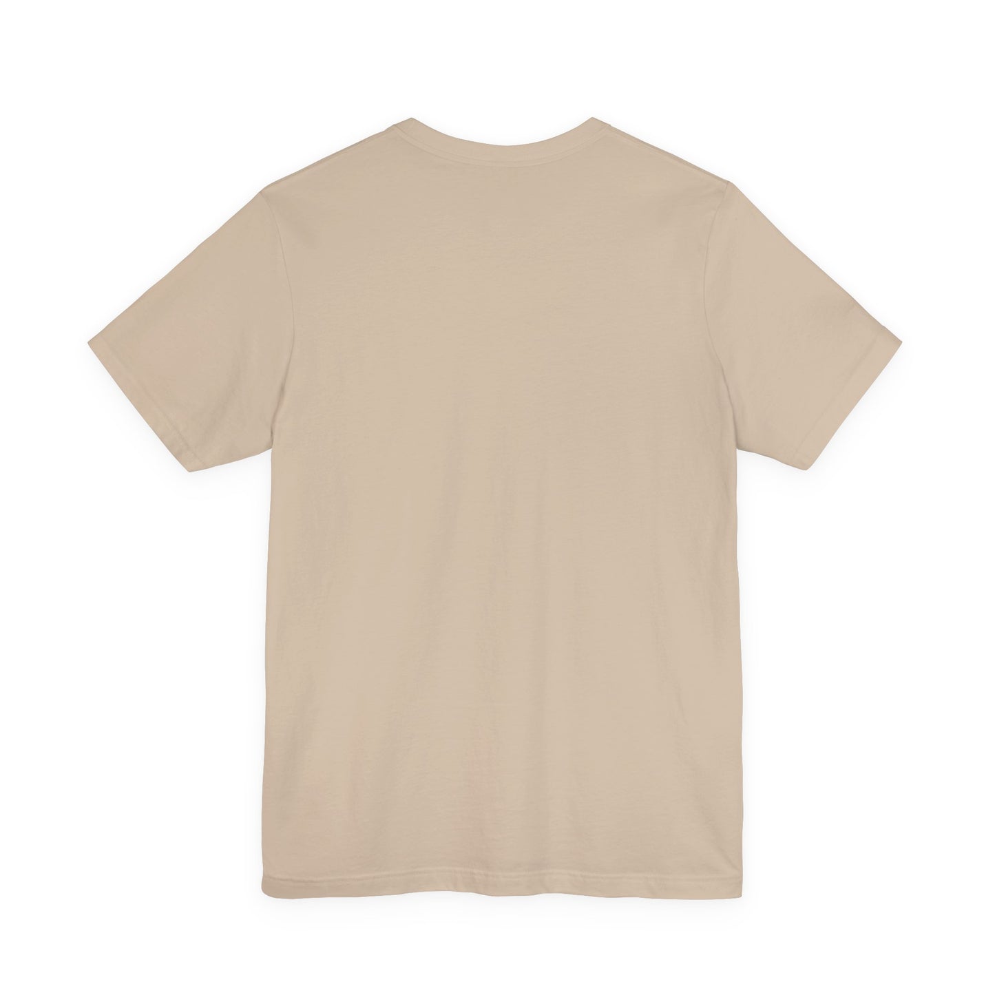 Beige t-shirt on a white background