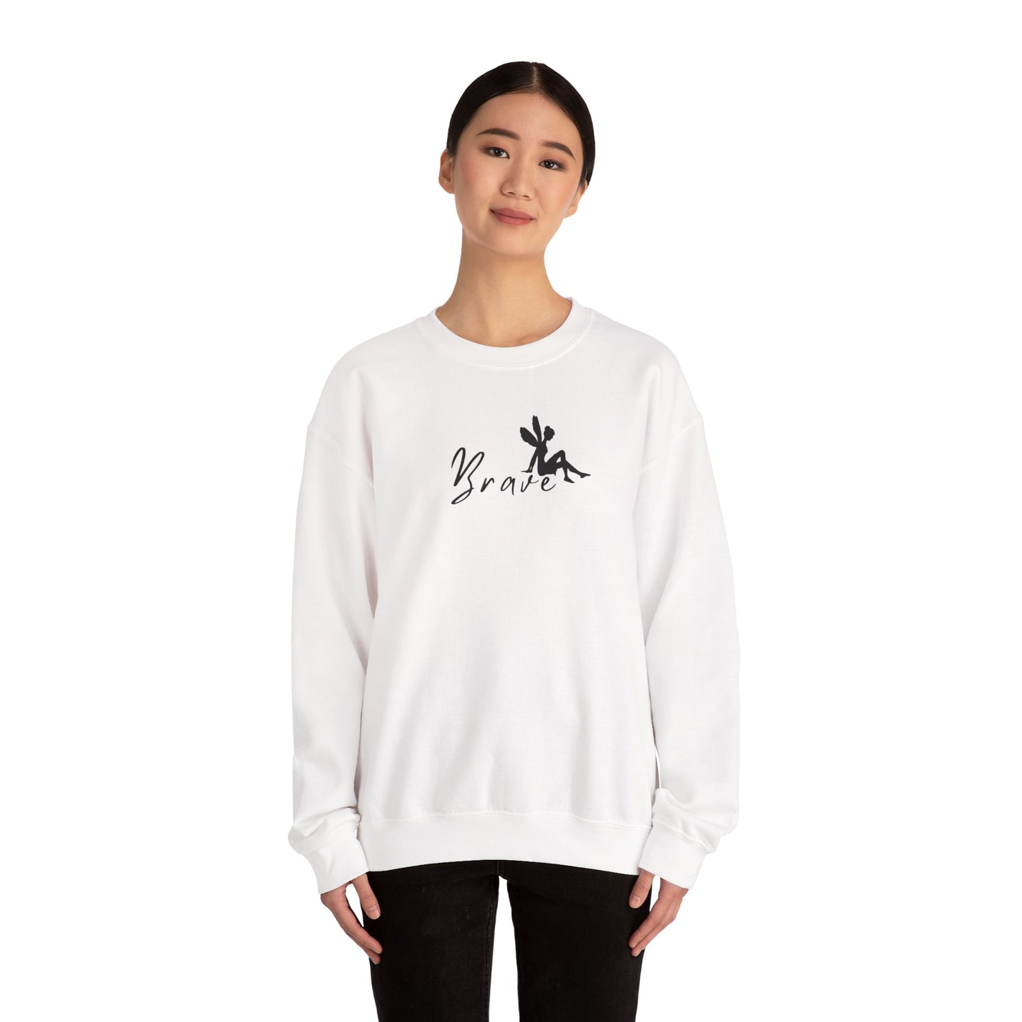 BRAVE, Be Brave, Fairy, Fairytales, Dreams Come True, Gifts for Her, Girlies, Tinker Bell, SUPER COMFY Crewneck, Trendy