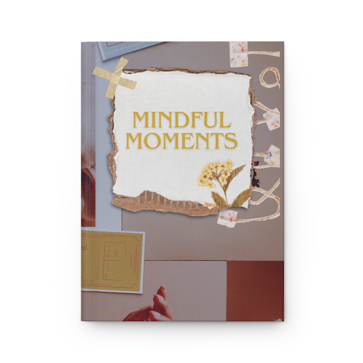 Gratitude Journal, Hardcover Lined Paper Notebook, Mindful Moment,