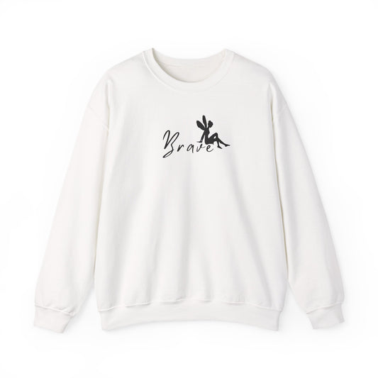 BRAVE, Be Brave, Fairy, Fairytales, Dreams Come True, Gifts for Her, Girlies, Tinker Bell, SUPER COMFY Crewneck, Trendy
