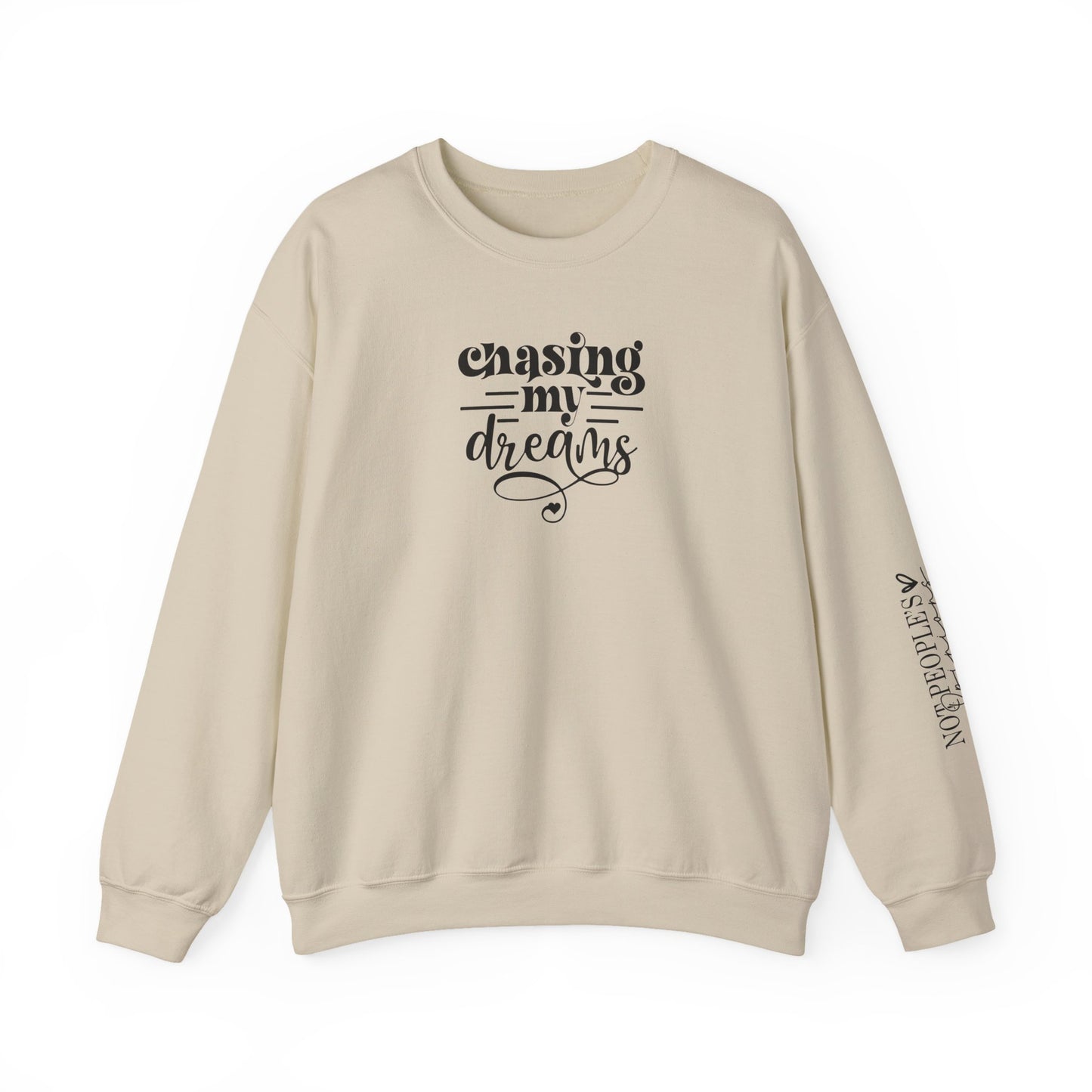 Chasing My Dreams, Signature Sleeve Sweater, Motivational Sweater, Inspirational Crewneck, Goals, Dreams, Back To School, Gifts for Her